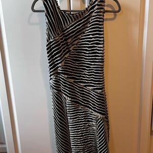Nicole Miller Studio Black and Grey sheath dress